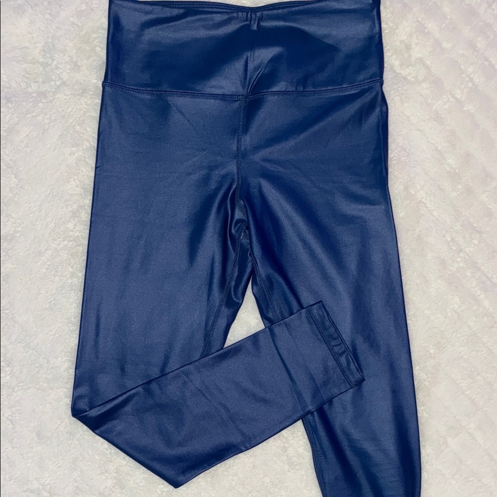 ZYIA Women’s Metallic Blue Leggings